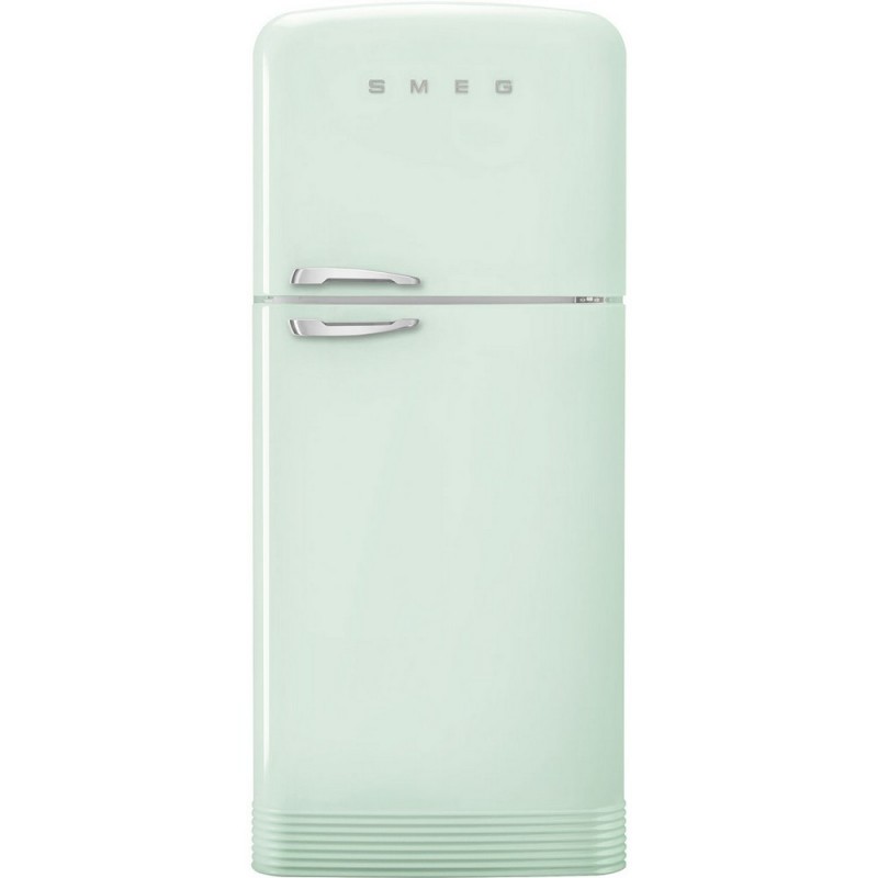  Smeg Free-standing double door refrigerator with right hinges FAB50RPG5 pastel green finish 80 cm