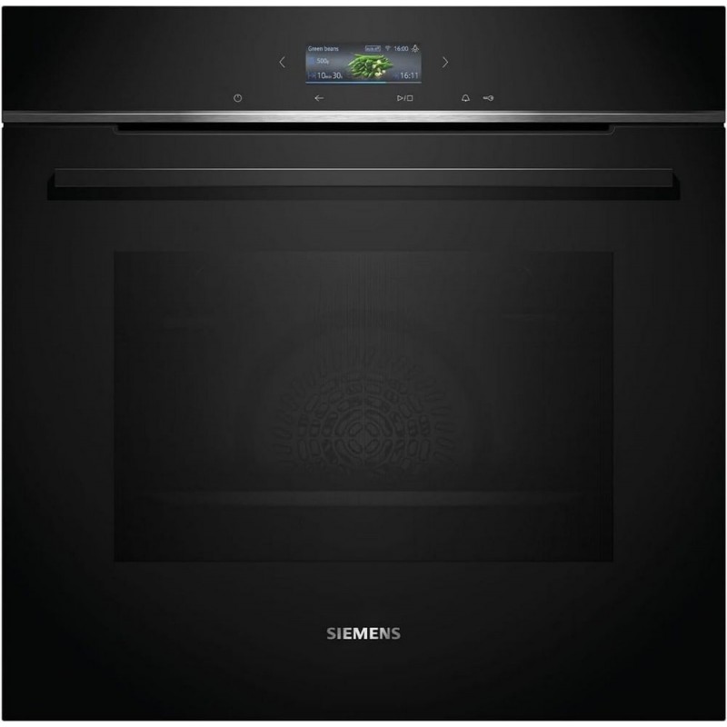HB774G1B1 Four multifonction pyrolytique encastrable Siemens HB774G1B1 de 60 cm, finition noire profonde