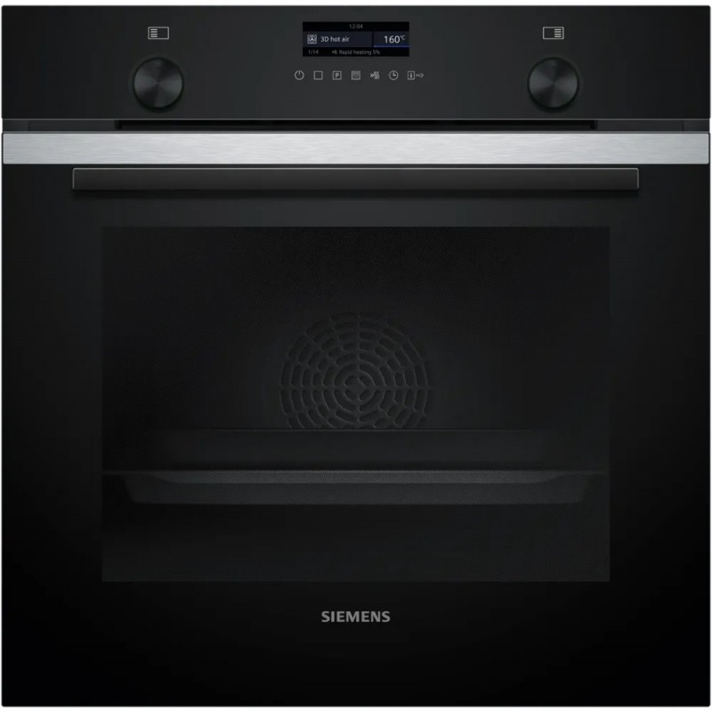 HB279GES3 Four pyrolytique encastrable Siemens HB279GES3 de 60 cm, finition inox et verre noir
