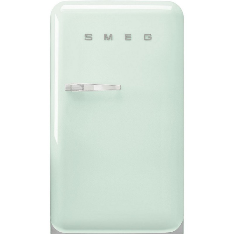  Smeg Free-standing single door refrigerator with right hinges FAB10HRPG5 pastel green finish 55 cm