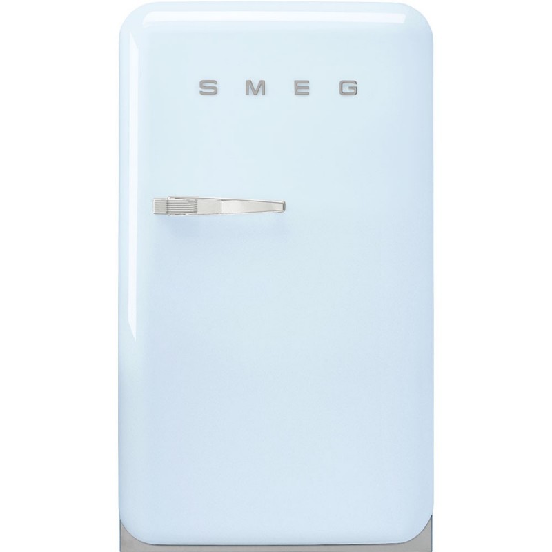  Smeg Free-standing single door refrigerator with right hinges FAB10RPB5 light blue finish 55 cm