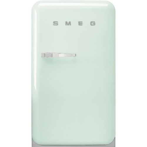 Smeg Réfrigérateur pose libre une porte avec charnières à droite FAB10RPG5 finition vert pastel 55 cm