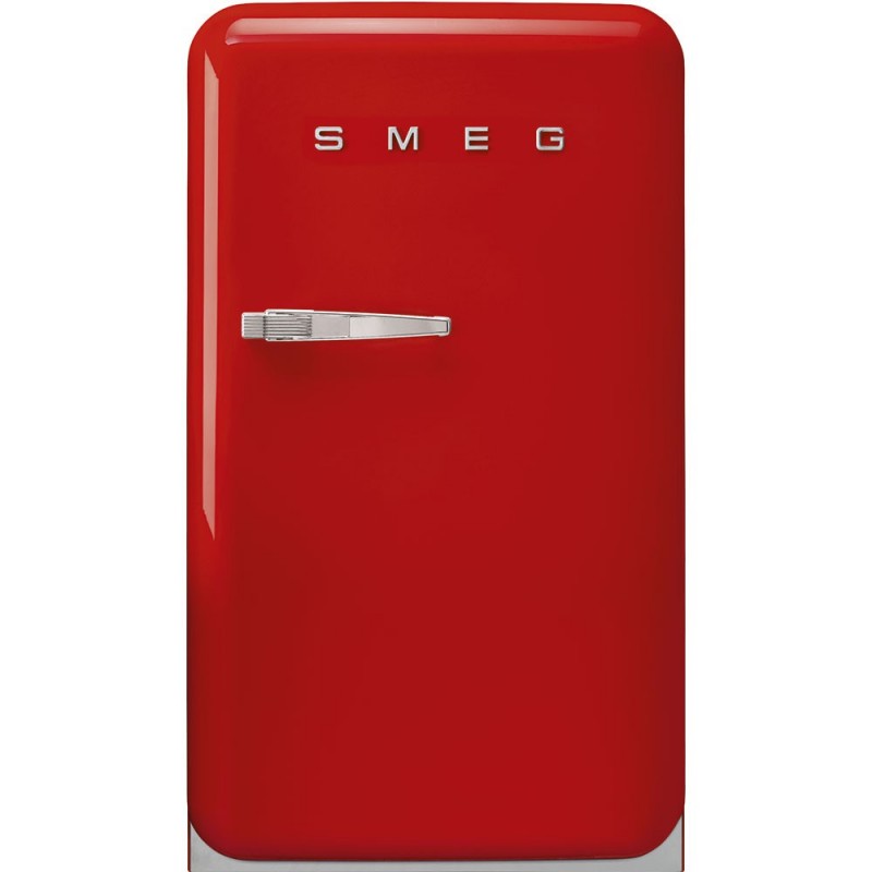  Smeg Free-standing single door refrigerator with right hinges FAB10RRD5 red finish 55 cm