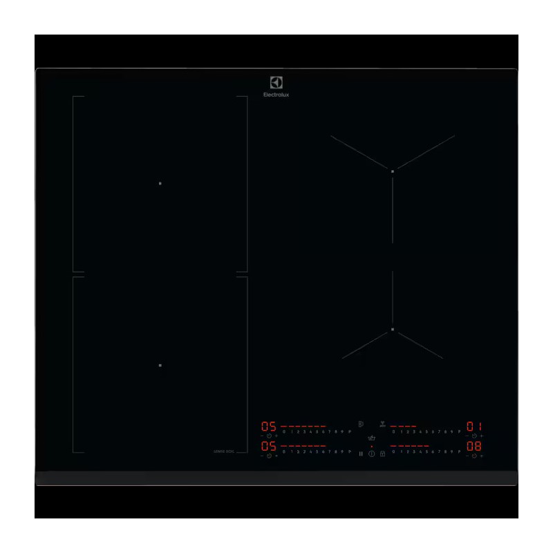EIS62453IZ Electrolux | Placa de inducción vitrocerámica negra EIS62453IZ de 58 cm