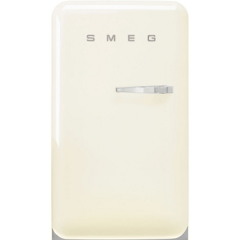  Smeg Réfrigérateur pose libre une porte avec charnières à gauche FAB10HLCR5 finition crème 55 cm