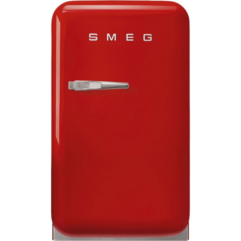 Smeg Réfrigérateur pose libre une porte avec charnières à droite FAB5RRD5 finition rouge 41 cm