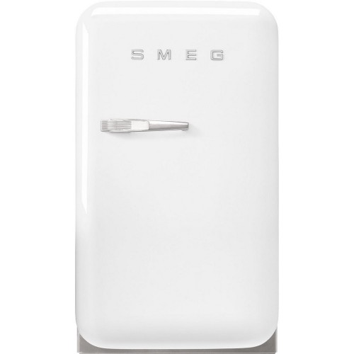 Smeg Free-standing single door refrigerator with right hinges FAB5RWH5 white finish 41 cm