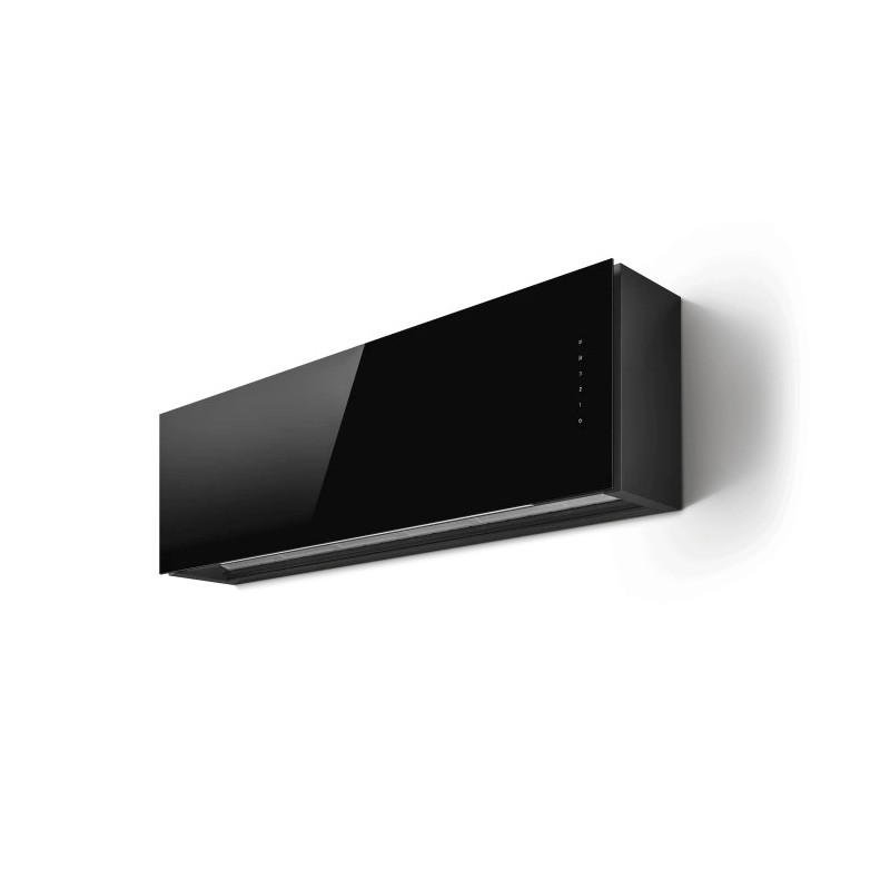 PRF0163753A Hotte de filtration murale Elica RULES @ BL/F/120 PRF0163753A de 120 cm avec finition en verre noir