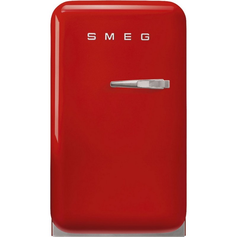  Smeg Free-standing single door refrigerator with left hinges FAB5LRD5 red finish 41 cm