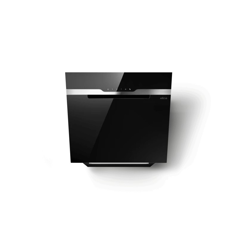 PRF0117381B Elica MAJESTIC @ BL/A/60 PRF0117381B wall mounted extractor hood, 60 cm, black glass/stainless steel finish