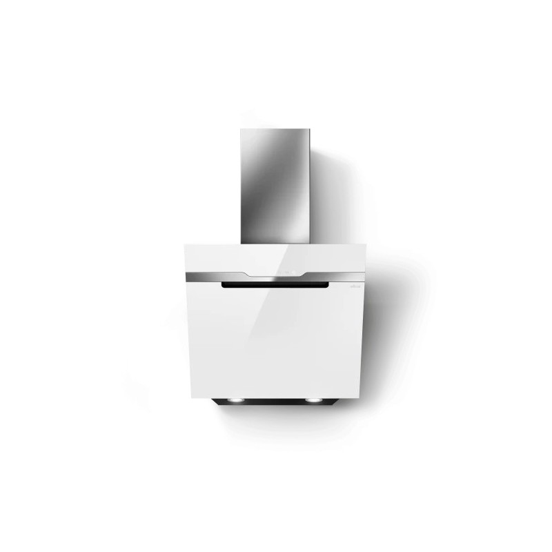 PRF0124235B Elica Cappa aspirante a parete MAJESTIC @ WH/A/60 PRF0124235B finitura vetro bianco/inox da 60 cm