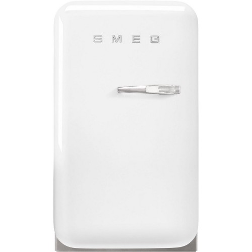 Smeg Free-standing single door refrigerator with left hinges FAB5LWH5 white finish 41 cm
