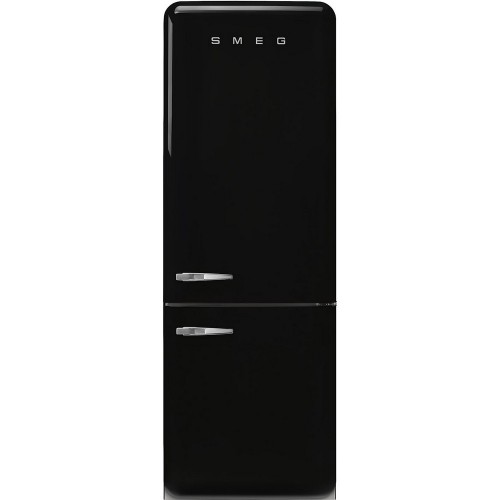 Smeg Free-standing refrigerator with right hinges FAB38RBL5 black finish 71 cm