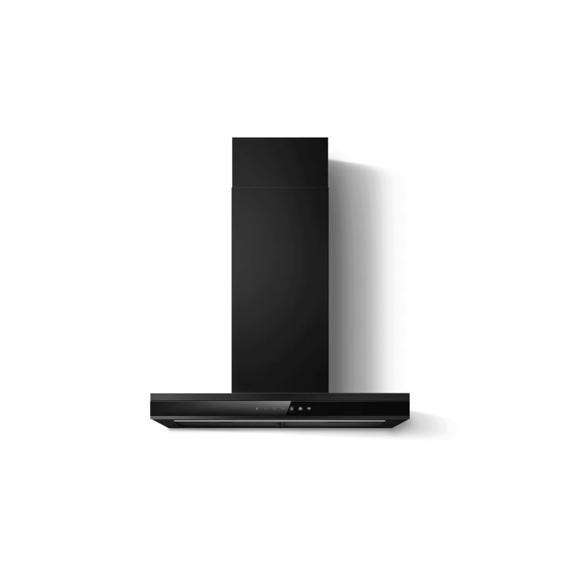PRF0199698 Campana extractora de pared Elica ADÉLE @ BLMAT/A/60 PRF0199698 acabado negro/cristal negro 60 cm
