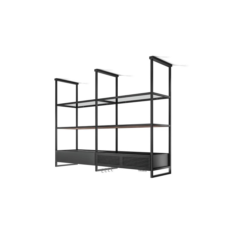 PRF0166771A Hotte îlot Elica OPEN SUITE SUP BL MAT/F/160 PRF0166771A, finition noire, 160 cm