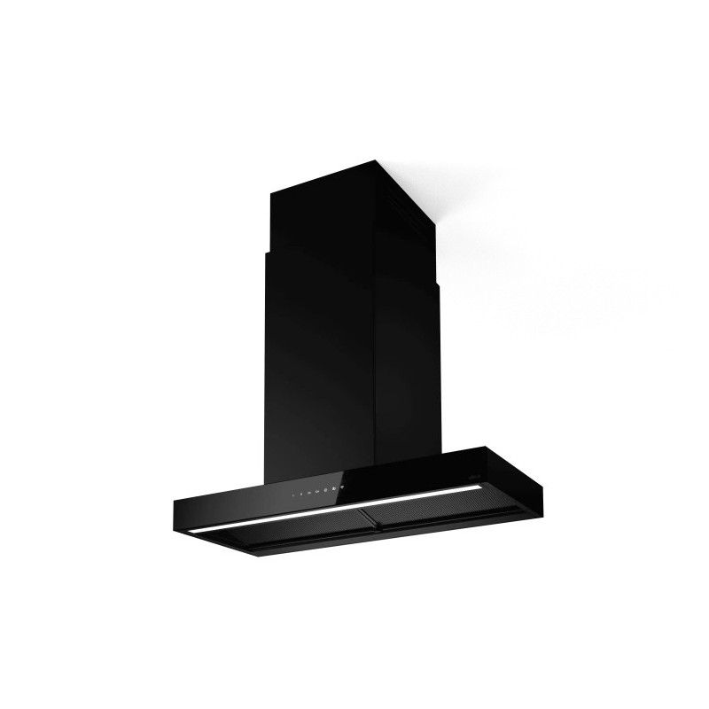 PRF0196764 Campana extractora de isla Elica HAIKU DRY ISL @ BLRO/A/90x32 PRF0196764 acabado negro 90 cm