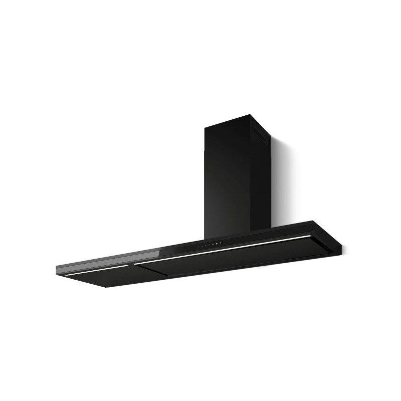 PRF0194719 Hotte îlot Elica ELEMENT ISL @ BLMAT/A/180 PRF0194719, finition noire/verre noir, 180 cm