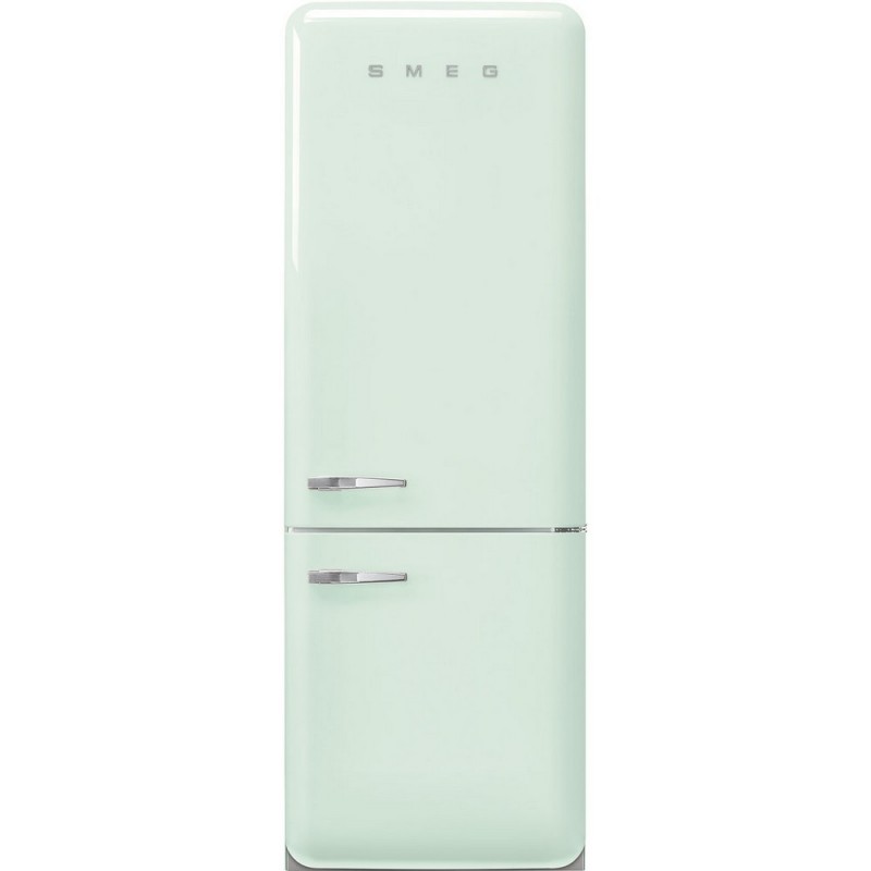  Smeg Free-standing refrigerator with right hinges FAB38RPG5 pastel green finish 71 cm