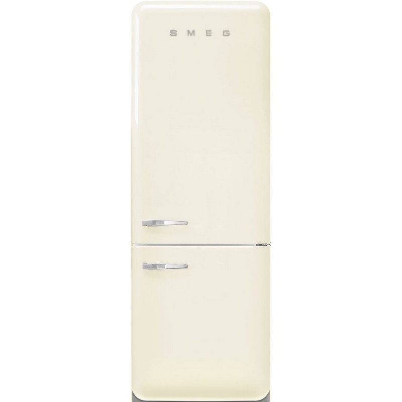  Smeg Réfrigérateur pose libre avec charnières à droite FAB38RCR5 finition crème 71 cm