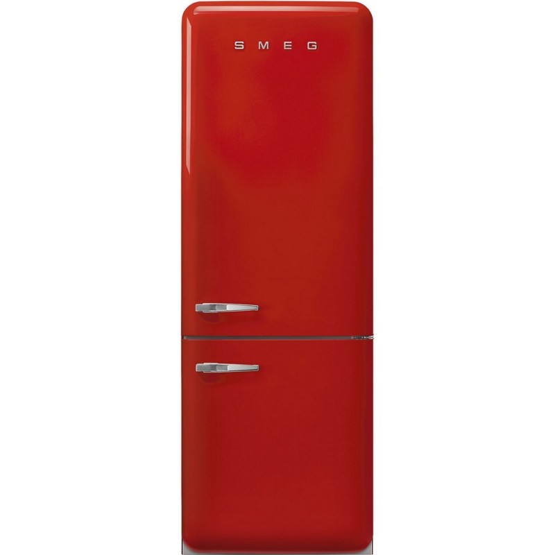  Smeg Réfrigérateur pose libre avec charnières à droite FAB38RRD5 finition rouge 71 cm