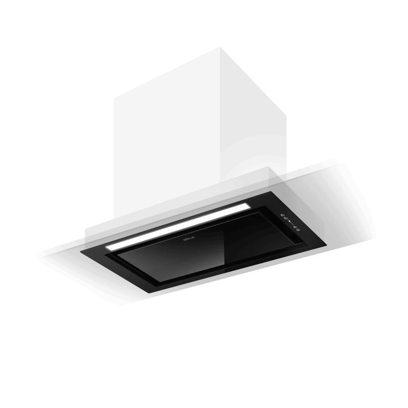 PRF0197740 Elica Cappa aspirante a incasso HIDDEN 2.0 BL MAT/A/52 PRF0197740 finitura inox/nero da 52 cm