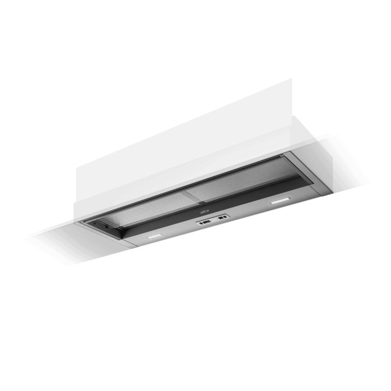 PRF0181903 Campana extractora empotrada Elica CIAK 2.0 S GR/A/90 PRF0181903, 90 cm, acabado plata
