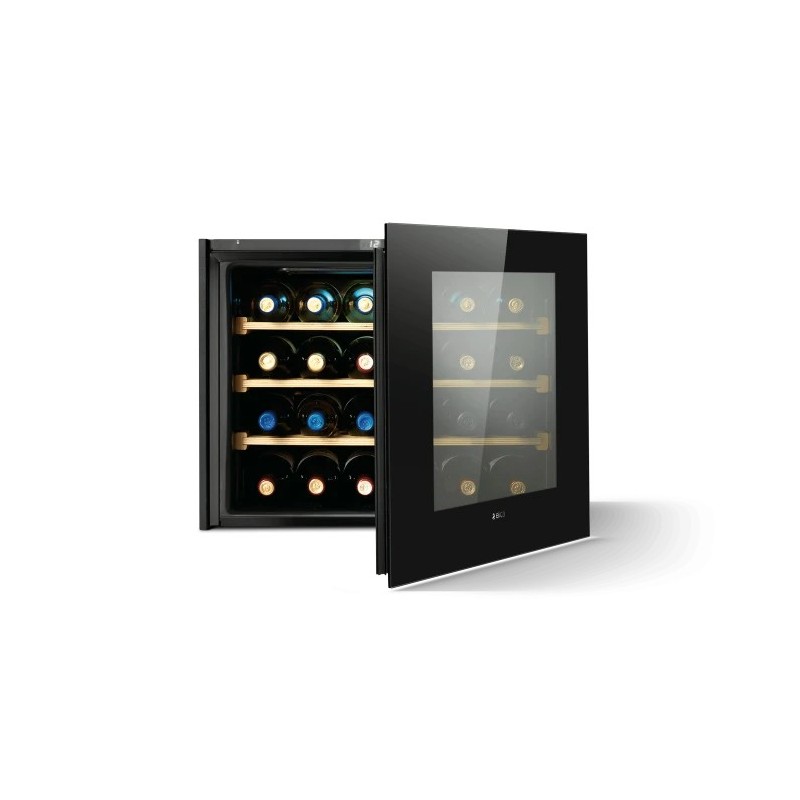 PRF0191773 Elica: VERITAS BI24 BL PRF0191773 Vinoteca empotrada en cristal negro, 60 cm