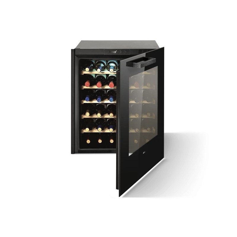 PRF0191774 Elica: VERITAS BI36 BL PRF0191774 Built-in Wine Cellar in Black Glass, 60 cm