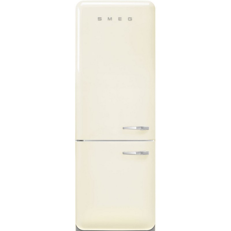  Smeg Réfrigérateur pose libre avec charnières à gauche FAB38LCR5 finition crème 71 cm