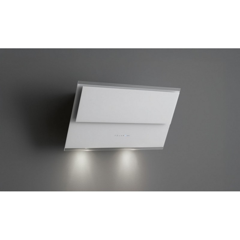 CVXN85.E0P2#ZZZF490F Hotte murale Falmec Verso finition verre blanc 85 cm