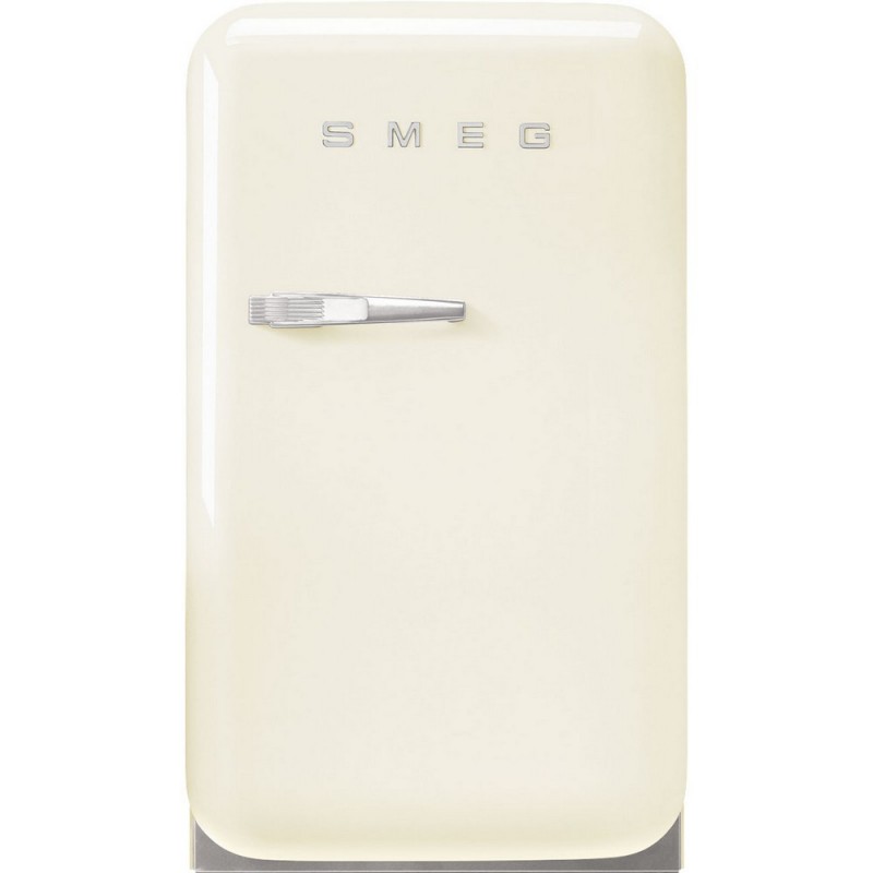  Smeg Réfrigérateur pose libre une porte avec charnières droites FAB5RCR5 finition crème 41 cm