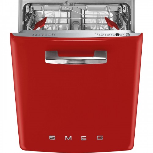 Lavavajillas Smeg de 60 cm de encastre bajo encimera STFABRD3 acabado rojo