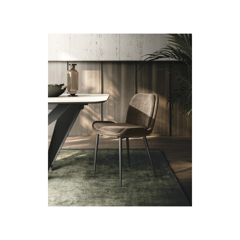 MIA MIAMES Sedit Mia chair with metal structure and seat of your choice