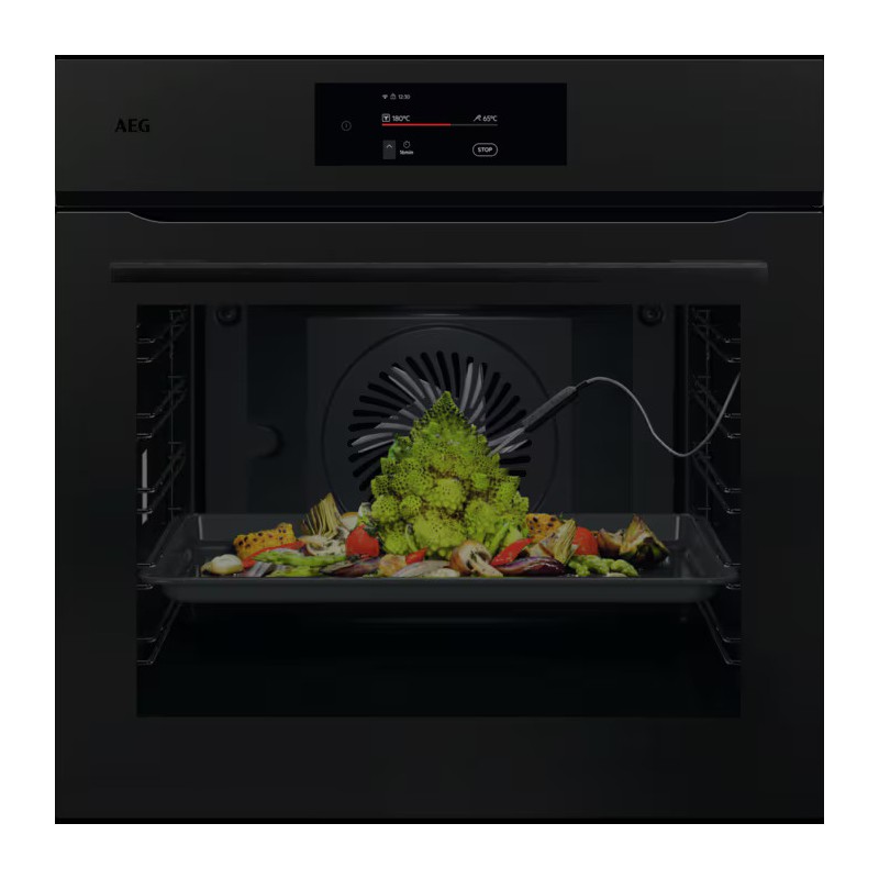 NBE7P731AT PRONTA CONSEGNA - AEG Forno MealAssist pirolitico da incasso NBE 7P731 AT finitura nero opaco da 60 cm