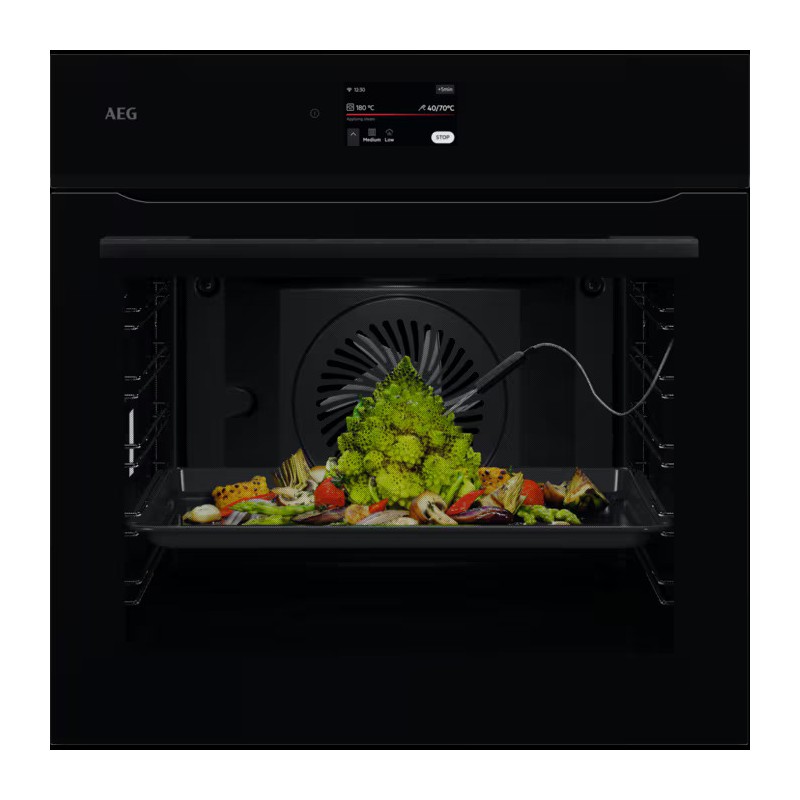 NBE7P731AB Four encastrable pyrolytique AEG MealAssist NBE 7P731 AB 60 cm, finition noir brillant