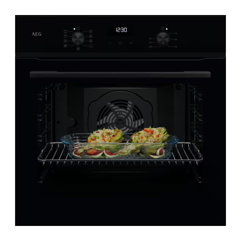 NBU5A23SB Four encastrable AEG SurroundCook NBU 5A23 SB 60 cm, finition noir brillant