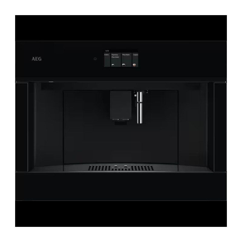 NKC8N7B Cafetera automática AEG NKC 8N7 B, 60 cm, acabado negro alto brillo