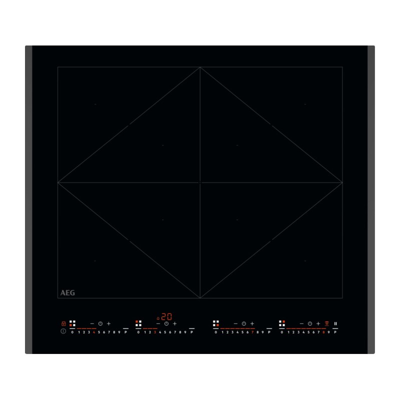 NIR64T00FB AEG NIR 64T00 FB 60cm Black Glass Ceramic Induction Hob
