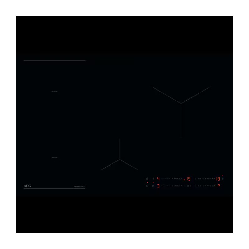 NIO84B00IB Plaque de cuisson à induction vitrocéramique noire AEG NIO 84B00 IB 80 cm