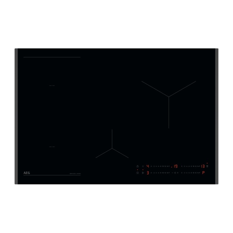 NIO84B00FB Plaque de cuisson à induction vitrocéramique noire AEG NIO 84B00 FB 80 cm