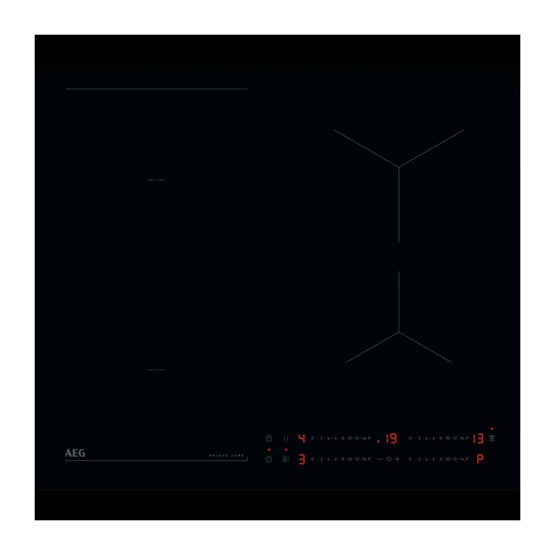 NIO64B00IB AEG NIO 64B00 IB 60cm Black Glass Ceramic Induction Hob