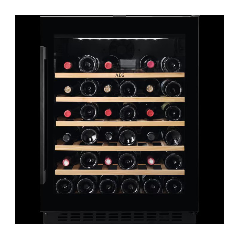 AWS4052B5B Cave à vin encastrable sous plan AEG AWS 4052 B5B, finition noire, 60 cm