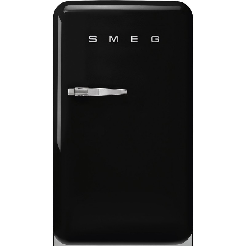  Réfrigérateur Smeg Pose Libre 1 Porte Charnière Droite FAB10RBL6 Noir 55 cm