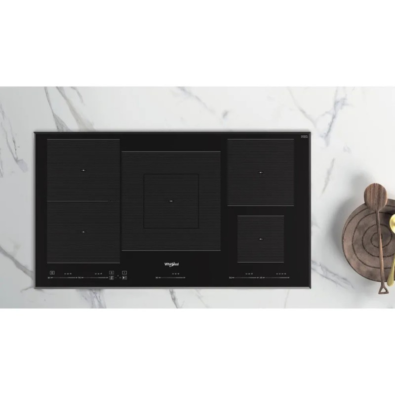 WT 1090 BA LIVRAISON RAPIDE - Plaque de cuisson à induction Whirlpool WT 1090 BA 90 cm finition verre noir