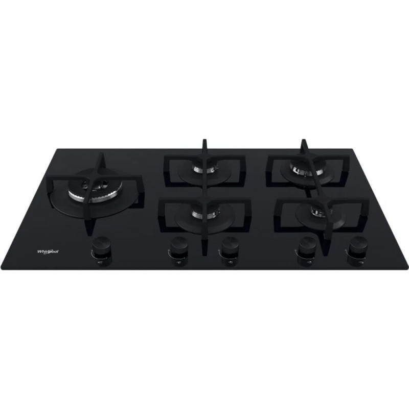  PRONTA CONSEGNA - Whirlpool Piano cottura a gas GOA 9523/NB1 finitura vetro nero da 90 cm
