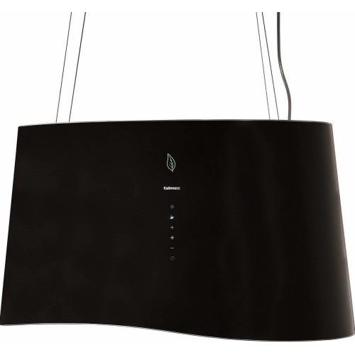 Falmec Hotte îlot Mare E.ion 66 cm finition verre noir