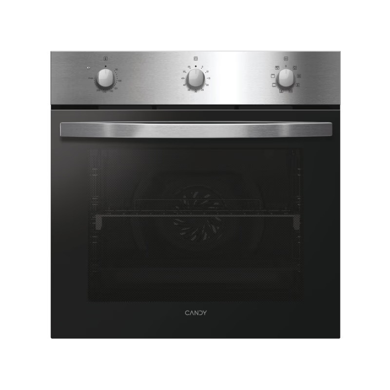 FIDC X602IT LIVRAISON RAPIDE - Four électrique encastrable à chaleur tournante Candy FIDCX602IT finition verre noir et acier inoxydable 60 cm