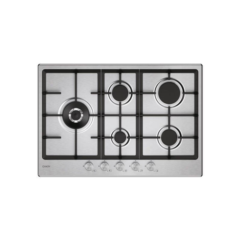 CHG7WL4WTX Candy CHG7WL4WTX gas hob, 75 cm stainless steel finish
