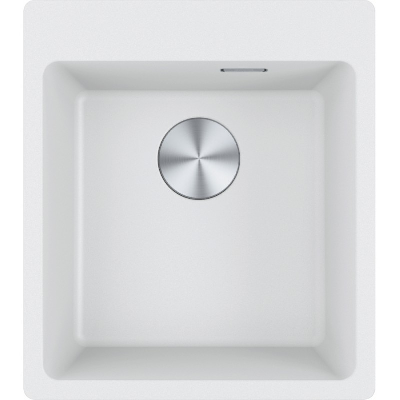 114.0740.121 Franke: Single bowl sink, above-countertop basins, Centro MRG 610-39 FTL 114.0740.121, white fragranite finish, 44x50 cm