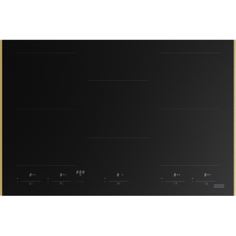 108.0735.486 Franke: Placa de inducción Mythos Masterpiece K-LINK FMY 805 IF KL GD 108.0735.486 de 77 cm, color negro/cristal dorado